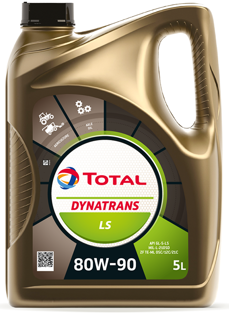 Zemědělský olej Total Dynatrans LS 80W-90 - 5 L - UTTO - pro převodovky, hydrauliky, mokré brzdy a spojky