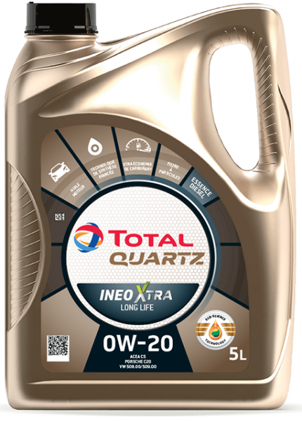 Motorový olej 0W-20 Total Quartz INEO Xtra Long Life - 5 L - 0W-20