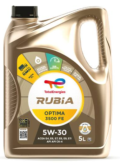 Motorový olej 5W-30 Total RUBIA OPTIMA 3500 FE - 5 L - 5W-30