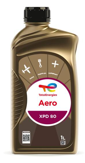 Letecký olej Total AERO XPD 80 - 1 L - Motorové oleje pro pístové letecké motory