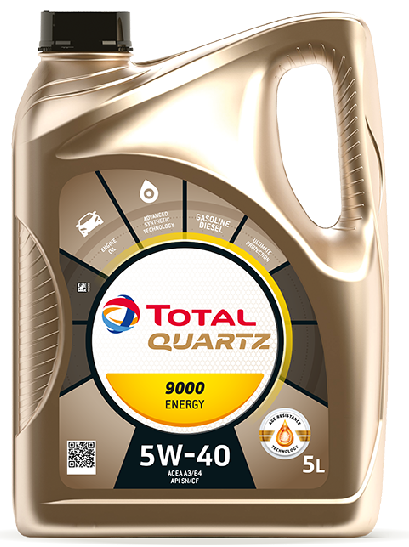 Motorový olej 5W-40 Total Quartz Energy 9000 - 5 L - Oleje 5W-40