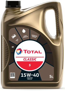 Motorový olej 15W-40 Total Classic 5 - 5 L