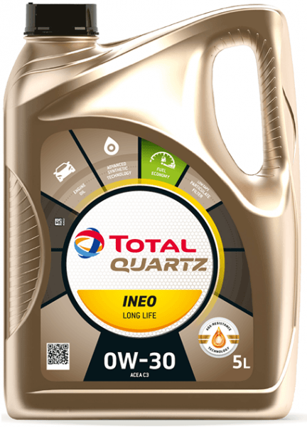 Motorový olej 0W-30 Total Quartz INEO LONG LIFE - 5 L - 0W-30