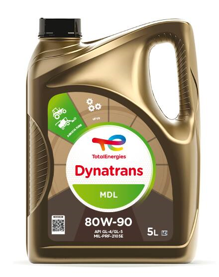 Zemědělský olej Total Dynatrans MDL 80W-90 - 5 L - UTTO - pro převodovky, hydrauliky, mokré brzdy a spojky
