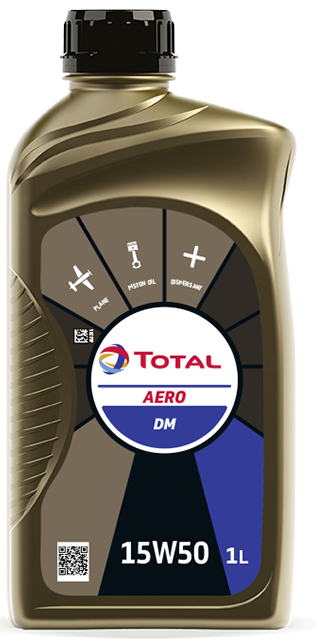 Letecký olej Total Aero DM 15W-50 - 1 L - Letecké oleje