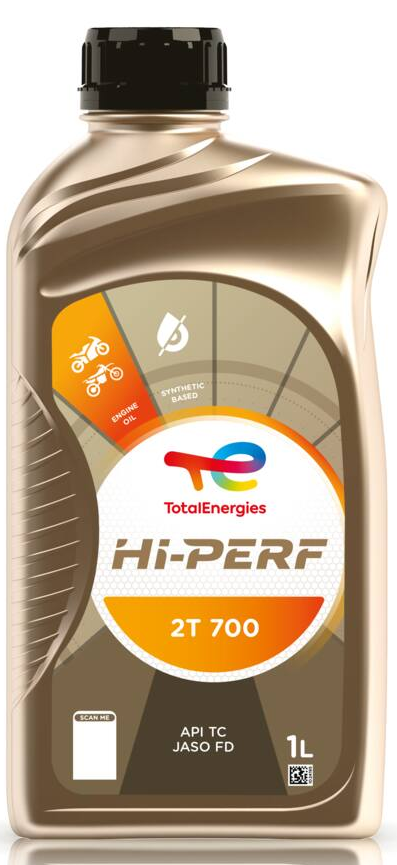 Motocyklový olej Total HI-PERF 2T 700 - 1 L