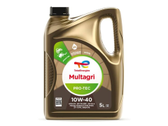 Zemědělský olej 10W-40 Total Multagri PRO-TEC - 5 L Oleje pro zemědělské stroje - STOU - pro motor, převodovku, hydrauliku, mokré brzdy a spojky